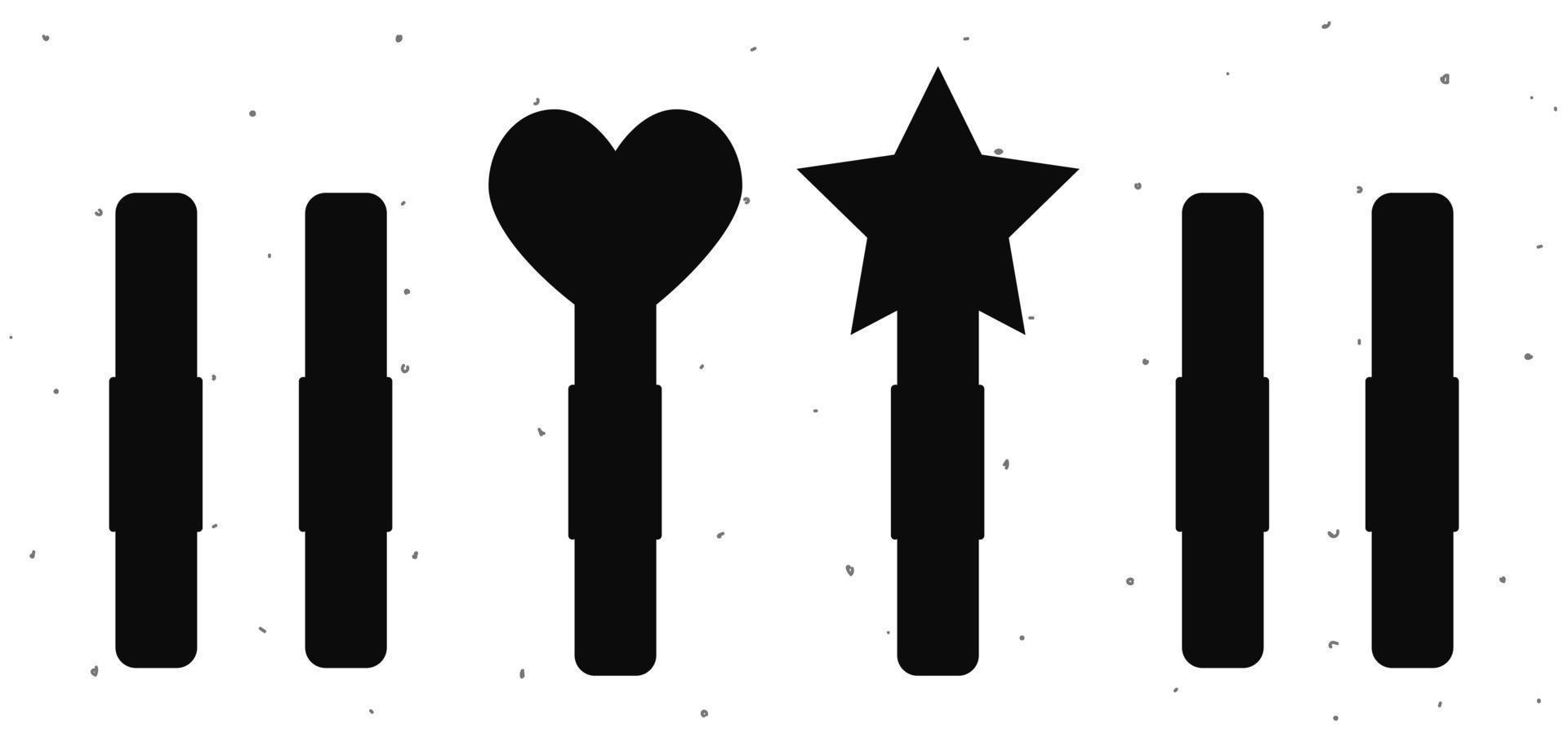 Vector hand drawn silhouette illustration