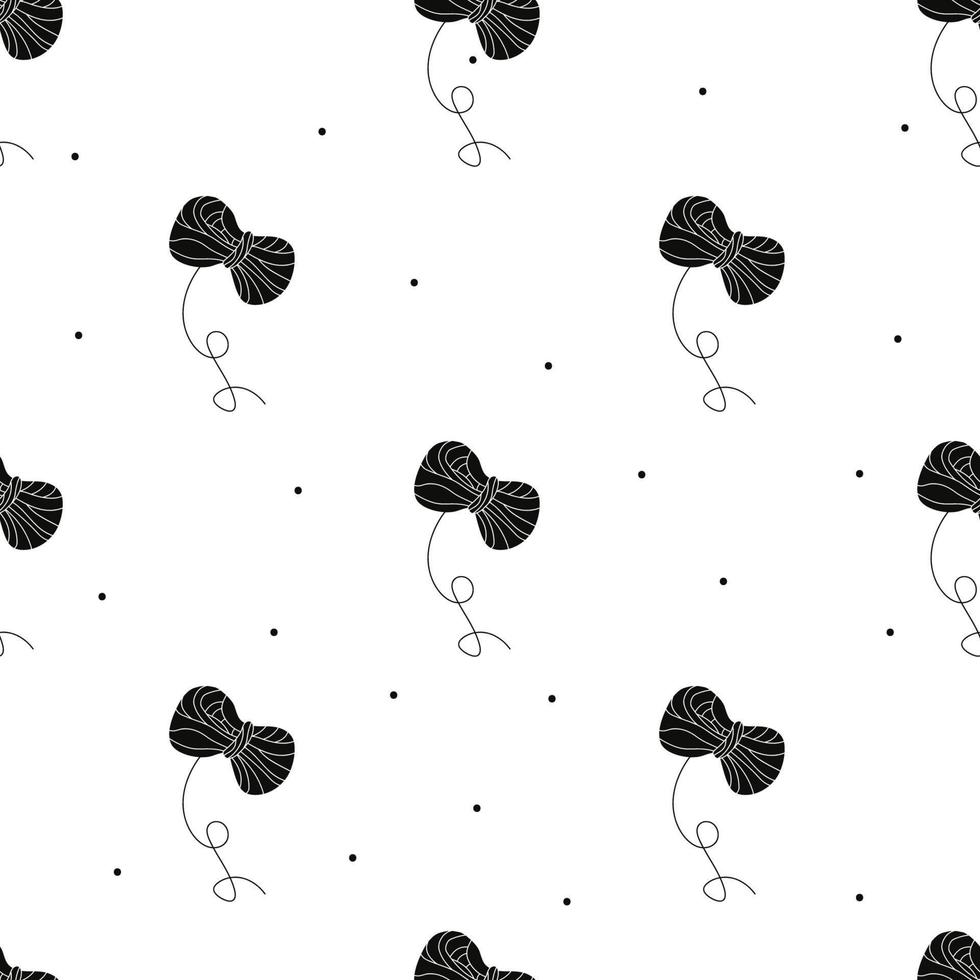 Vector flat hand drawn seamless pattern