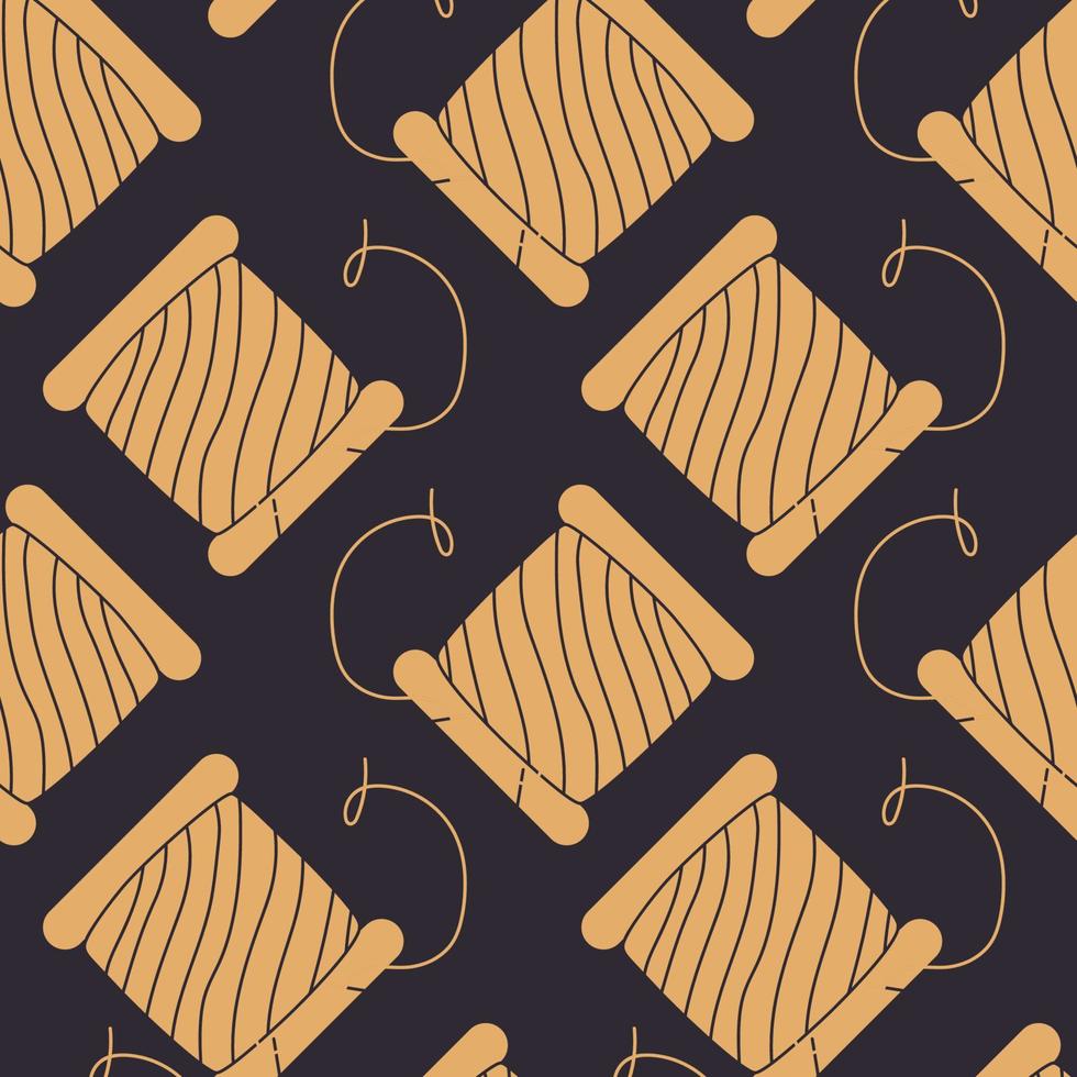 Vector flat hand drawn seamless pattern