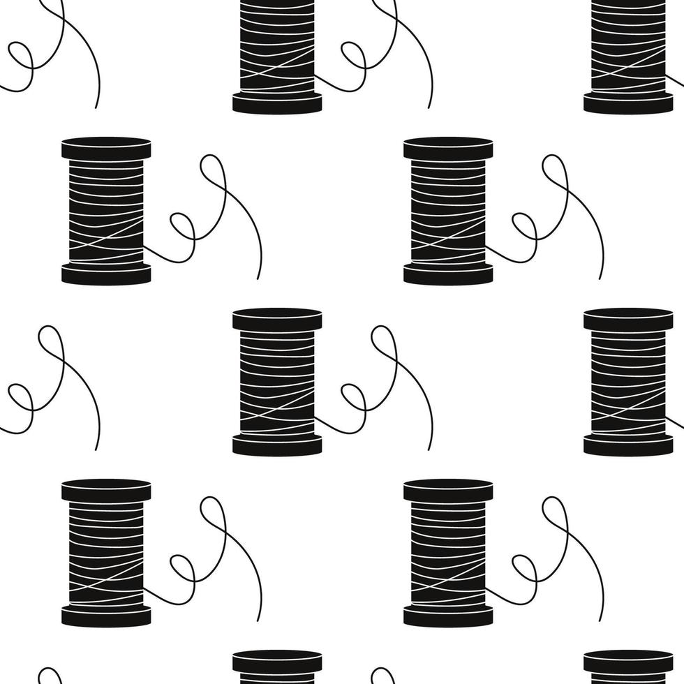 Vector flat hand drawn seamless pattern