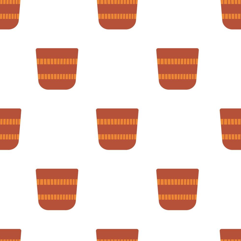 Vector flat hand drawn seamless pattern