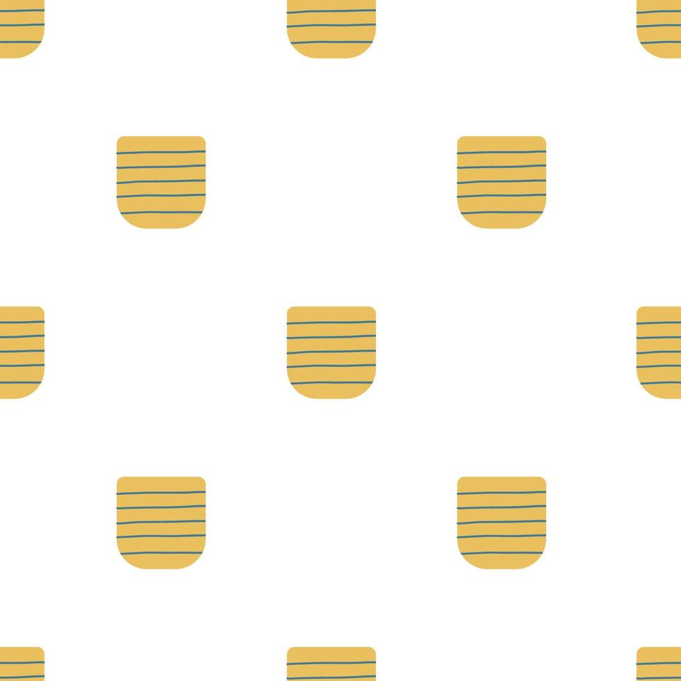 Vector flat hand drawn seamless pattern
