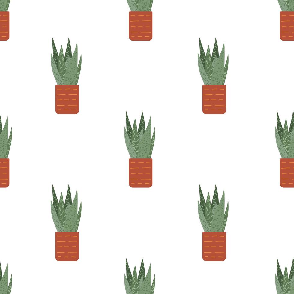 Vector flat hand drawn seamless pattern