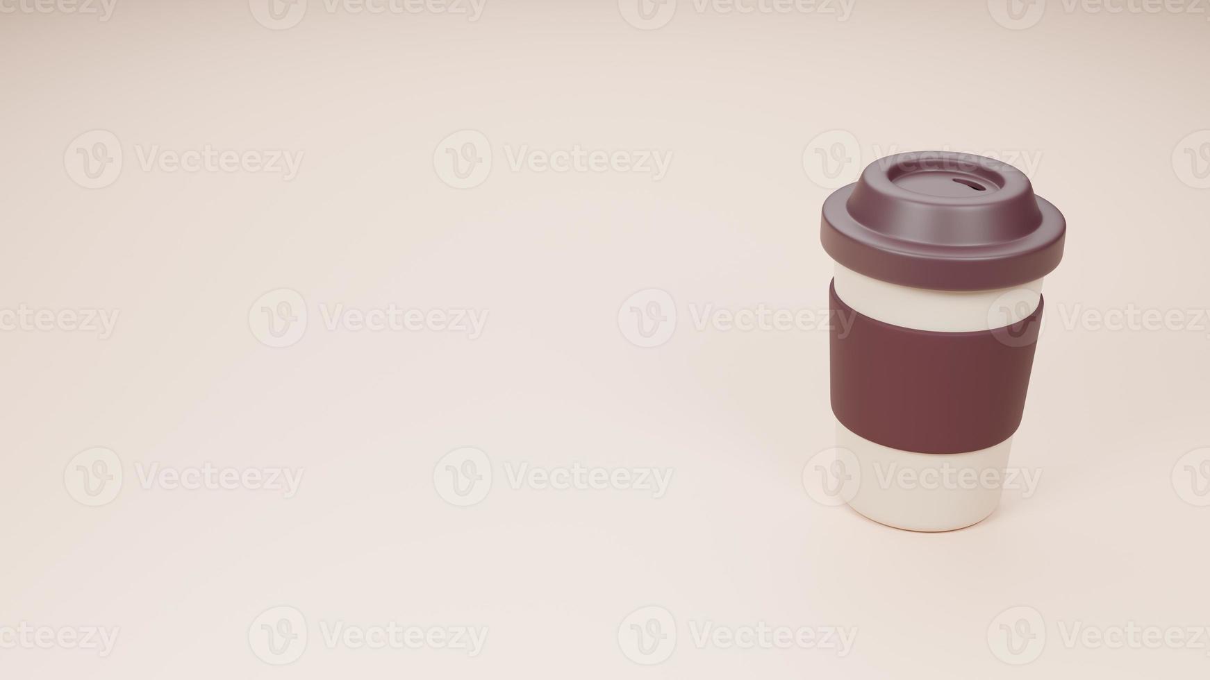 3D Coffee Takeaway Cup photo