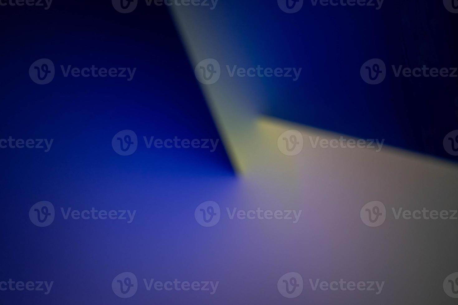 Defocus blurred image of blue and white abstract background. photo