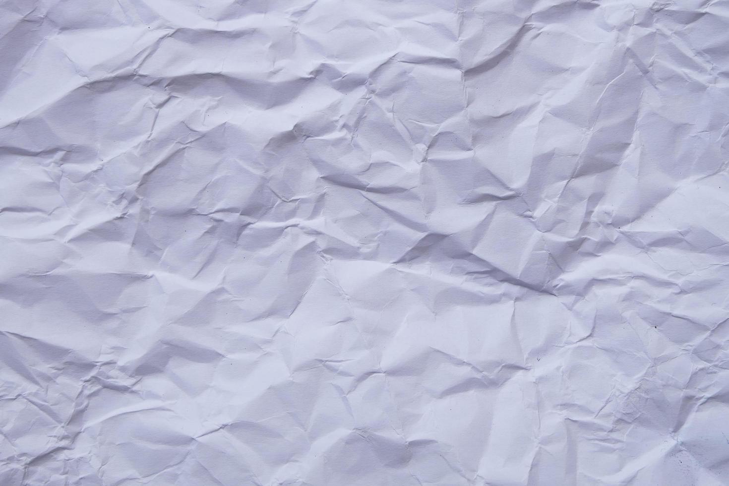 Top view of crumpled paper texture background photo