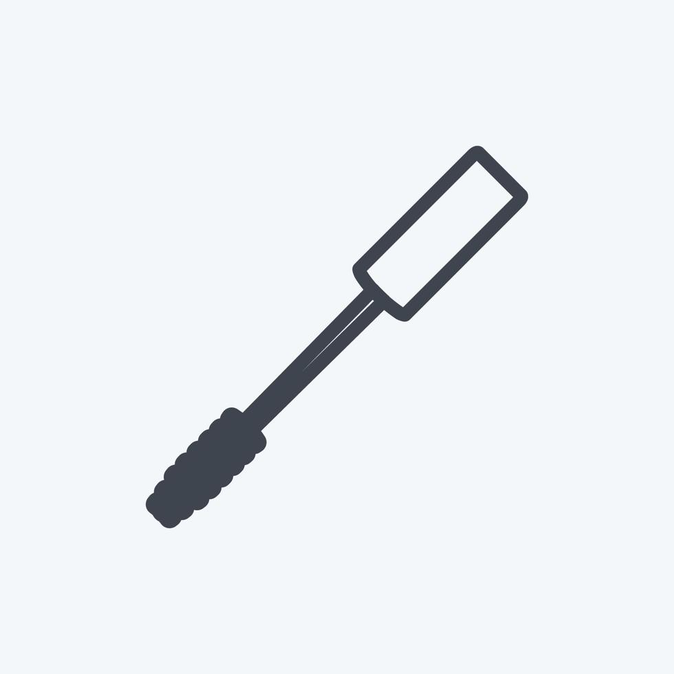 Icon Mascara Brush. suitable for beauty care symbol. line style. simple design editable. design template vector. simple symbol illustration vector