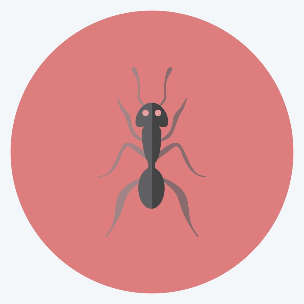 Icon Ant 1. suitable for Animal symbol. flat style. simple design editable. design template vector. simple symbol illustration vector