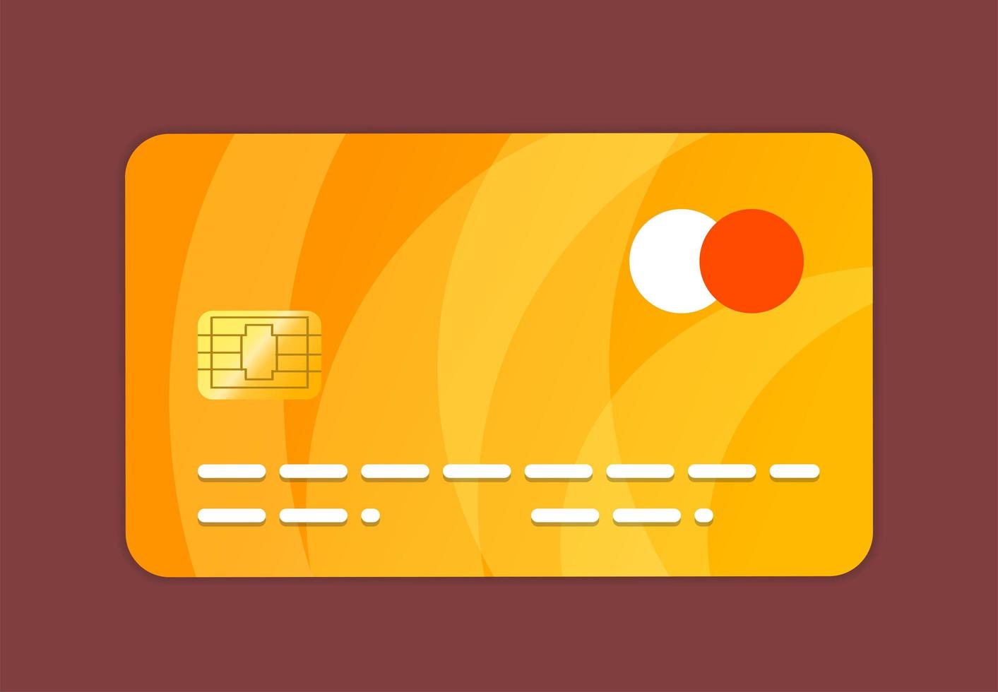 Credit card 2d illustration photo