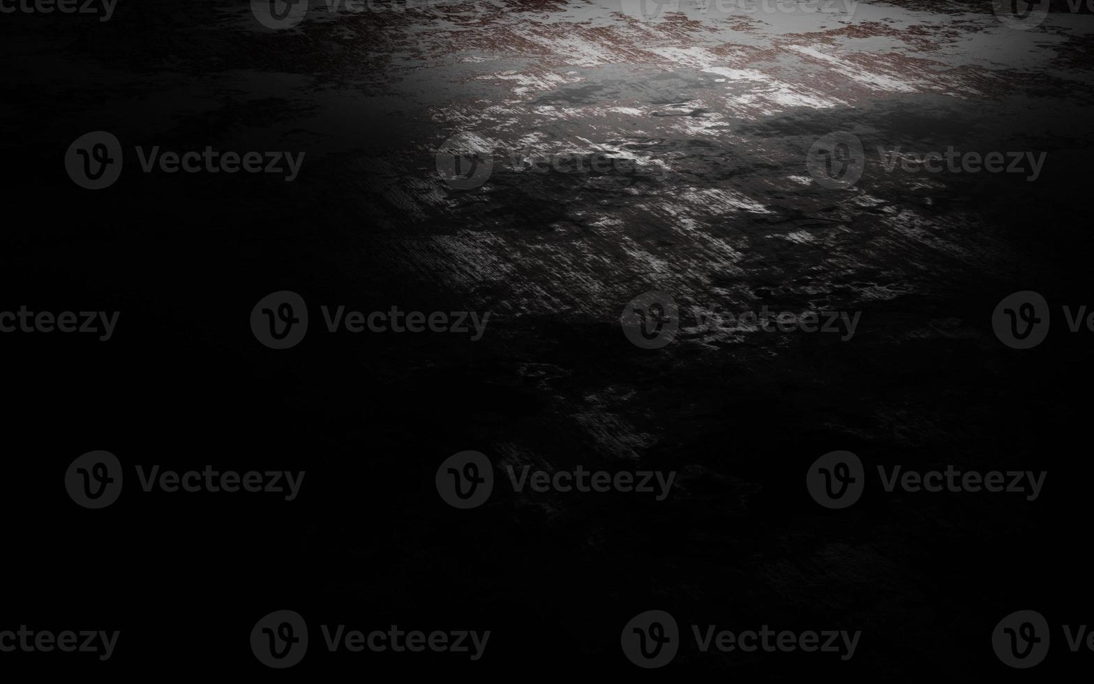 Old black wall. 3d render photo