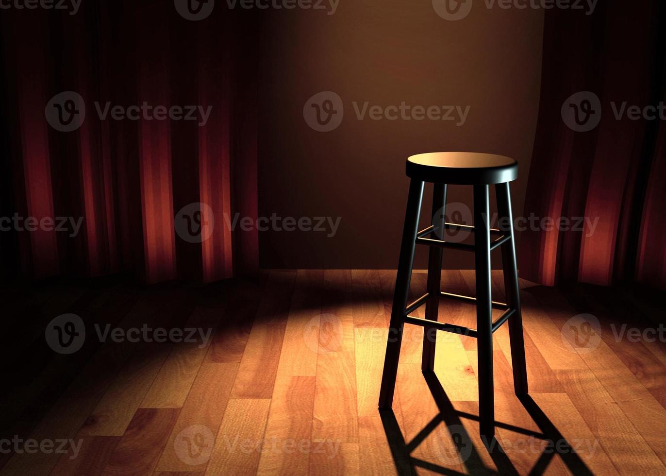 comedy stage 3d illustration photo