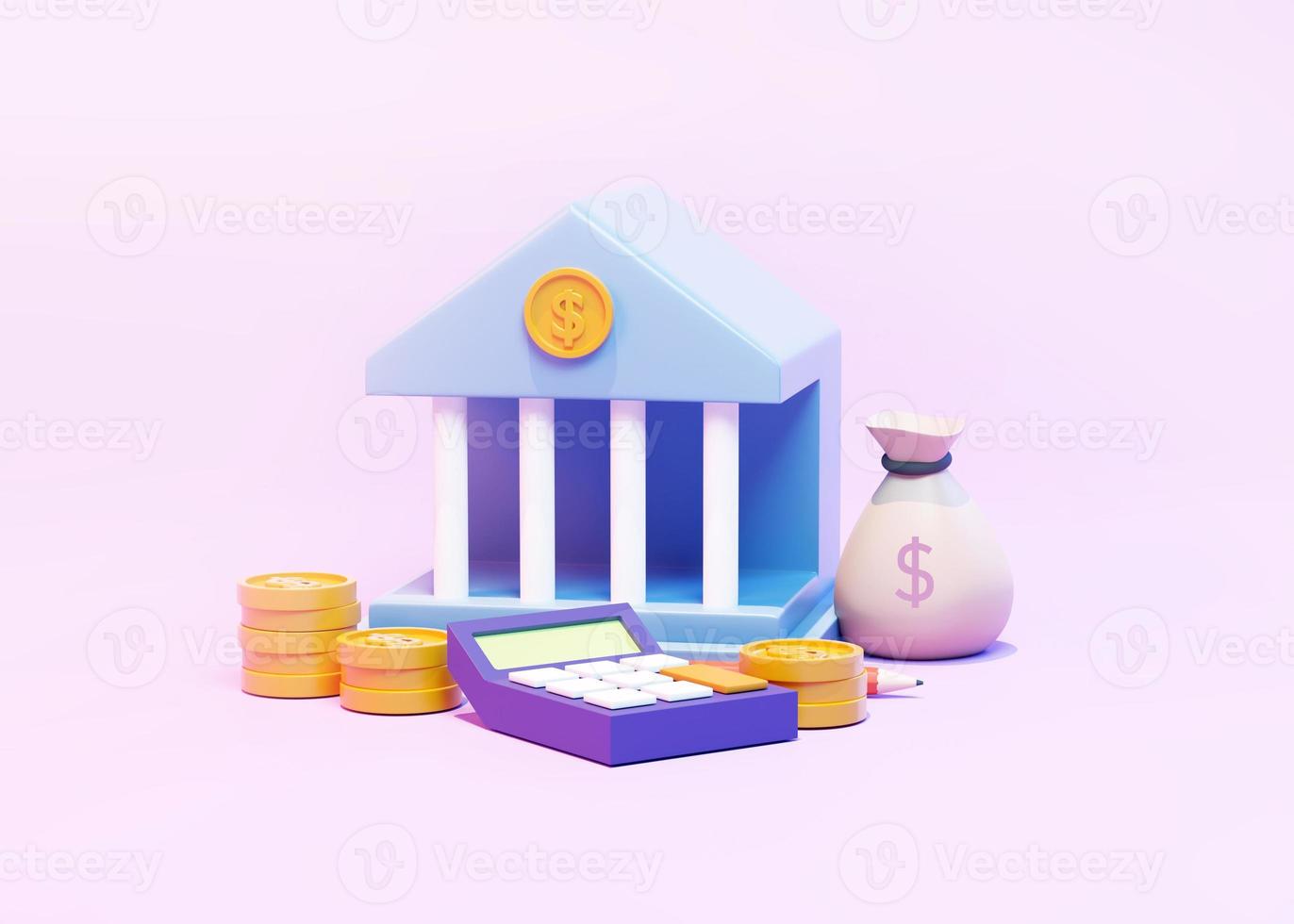 Finance Audit Concept. 3d Illustration. photo