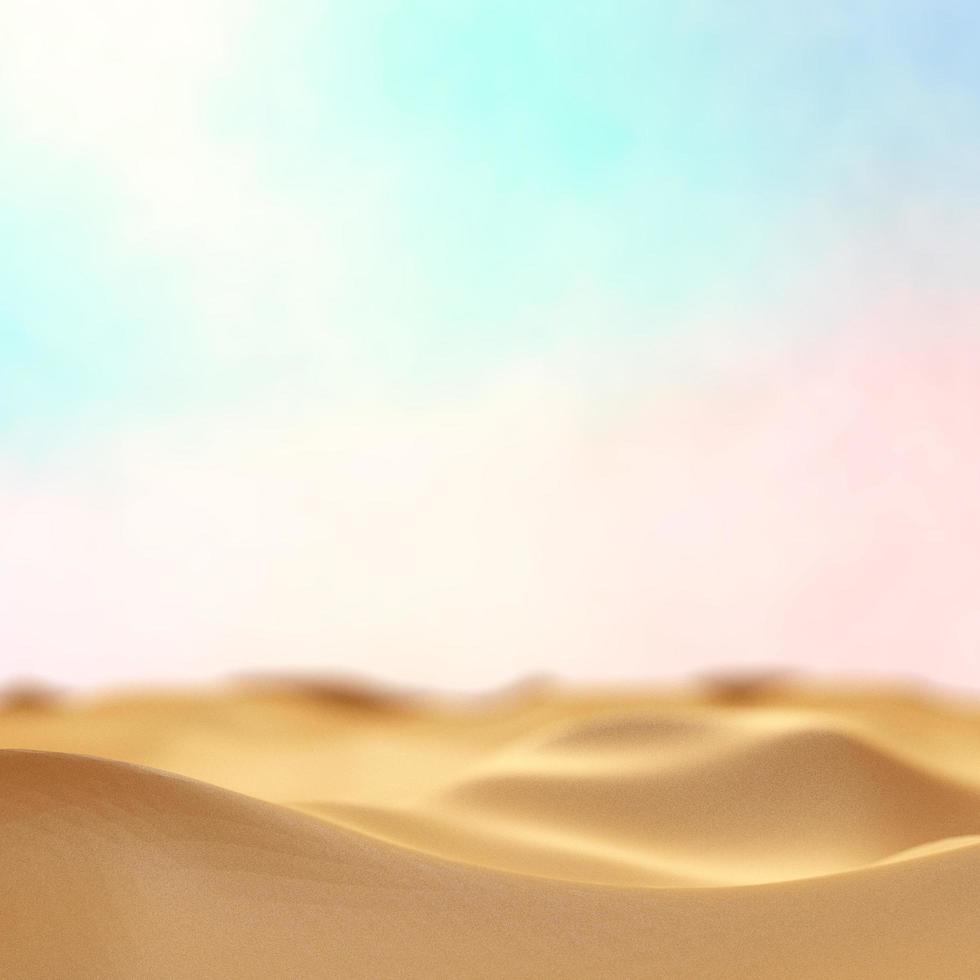 Lines in the sand of a beach. 3d render photo