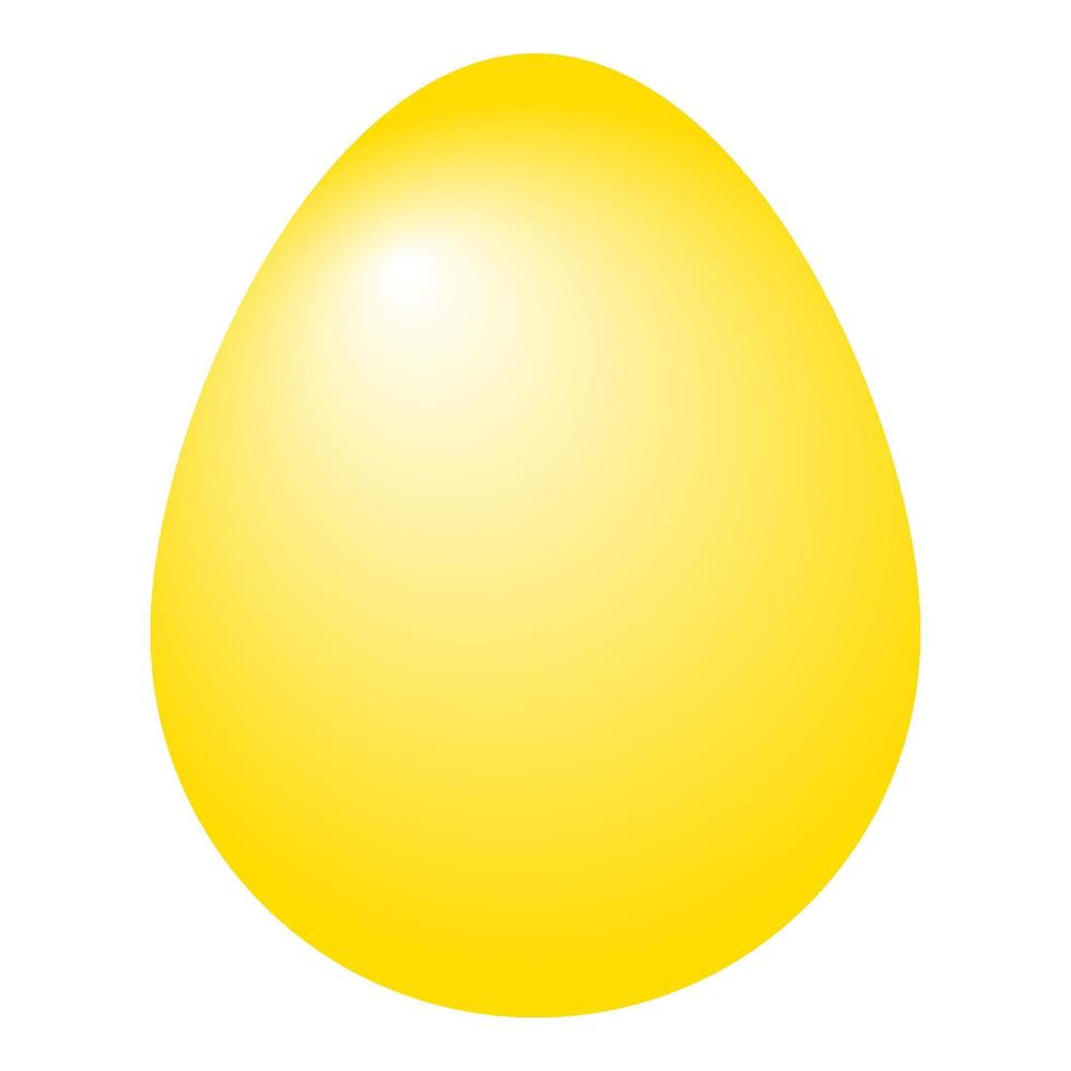 Easter Yellow Egg vector