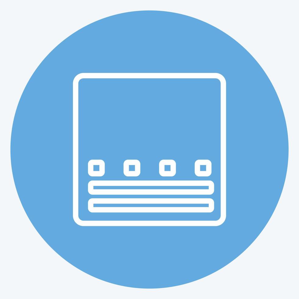 Icon Gradient. suitable for Photo Editing symbol. blue eyes style. simple design editable. design template vector. simple symbol illustration vector