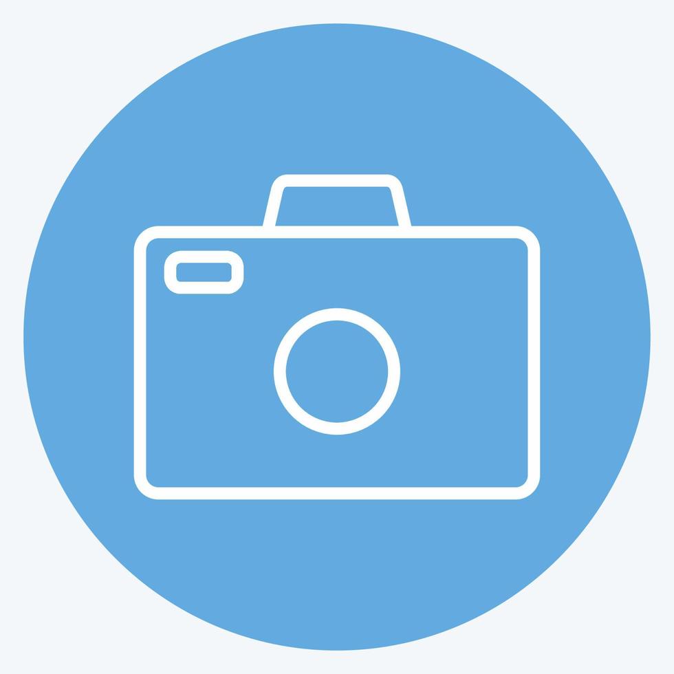 Icon Camera. suitable for Photo Editing symbol. blue eyes style. simple design editable. design template vector. simple symbol illustration vector