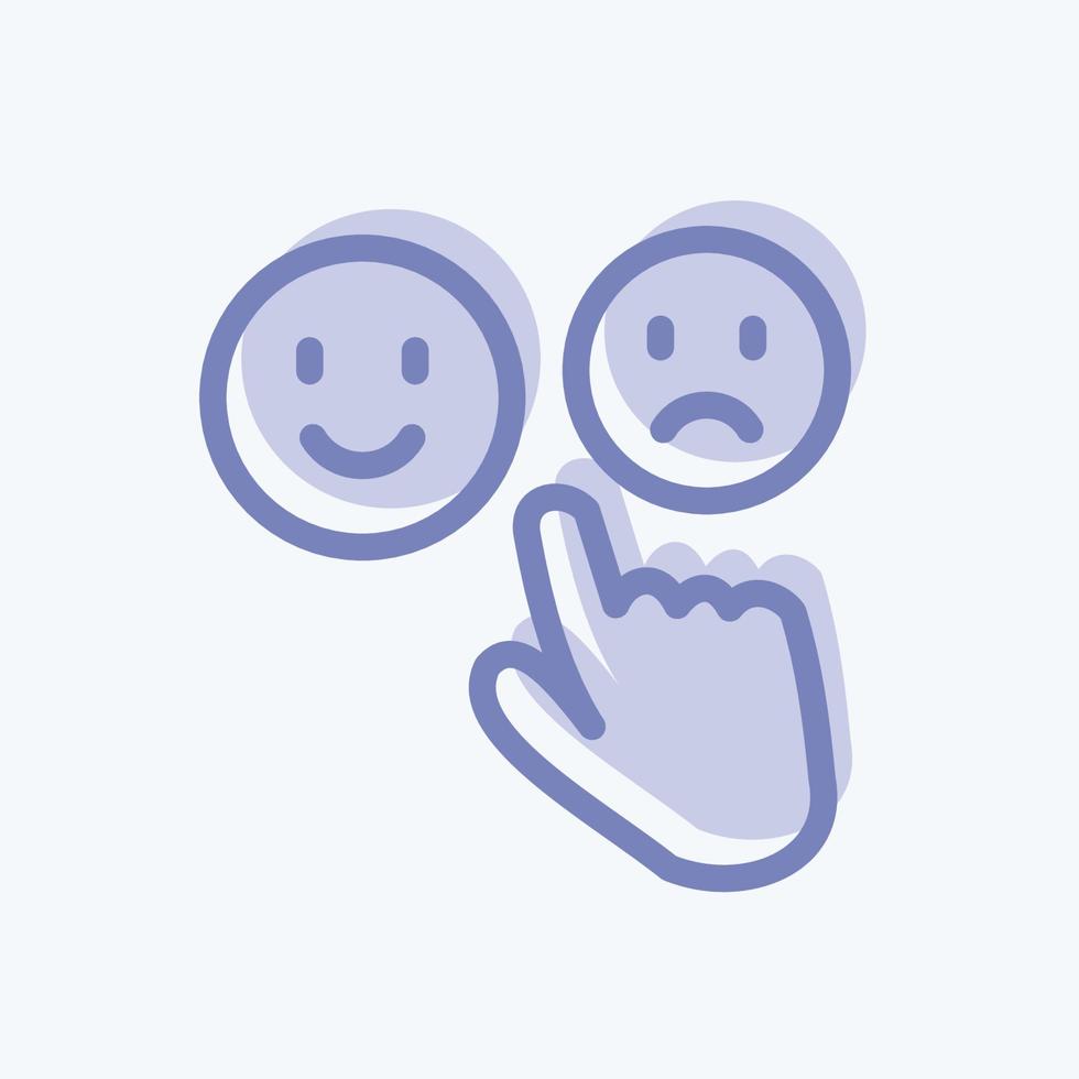 Icon Feedback 1. suitable for Feedback symbol. two tone style. simple design editable. design template vector. simple symbol illustration vector