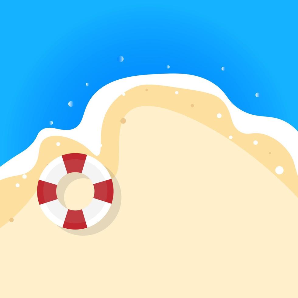 Summer beach background for summer. Beautiful summer banner. Vector illustration