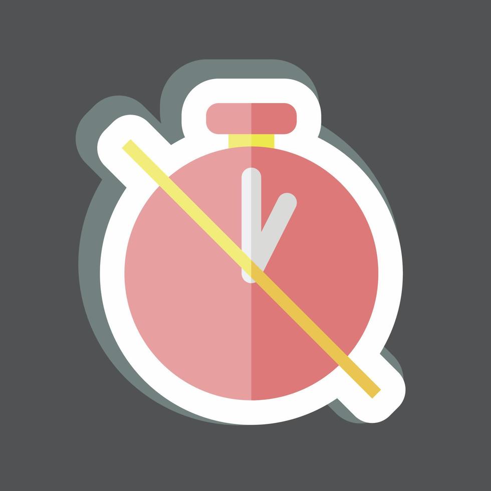 Sticker Timer Off. suitable for Photo Editing symbol. simple design editable. design template vector. simple symbol illustration vector