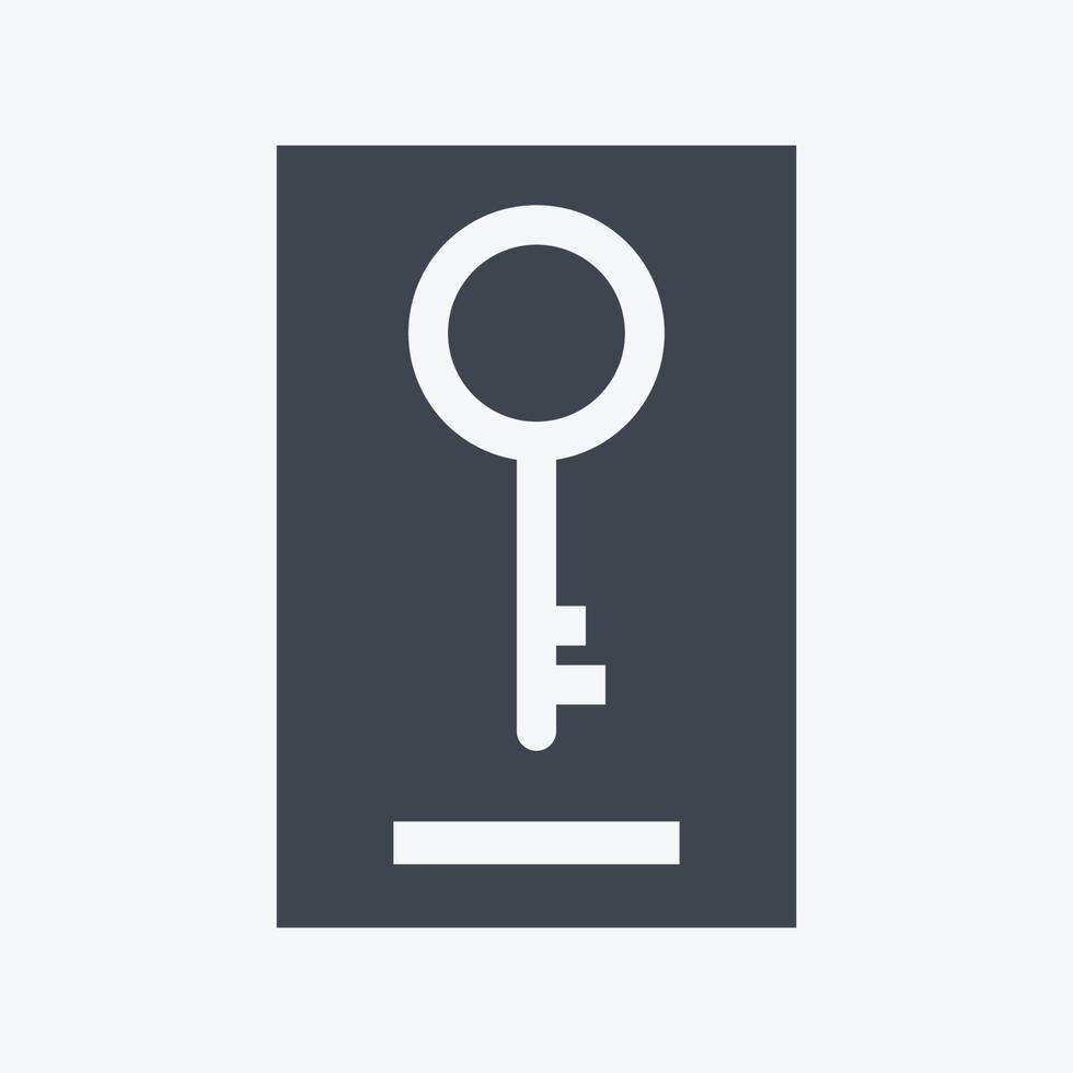 Icon Keywording. suitable for digital web symbol. glyph style. simple design editable. design template vector. simple symbol illustration vector