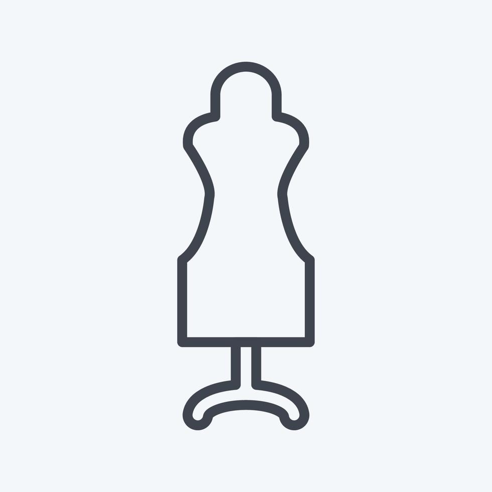 Icon Dummy. suitable for Tailor symbol. line style. simple design editable. design template vector. simple symbol illustration vector