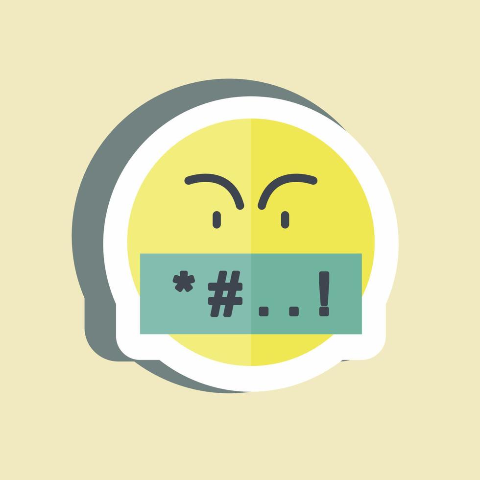 Sticker Cyber Bullying. suitable for Feedback symbol. simple design editable. design template vector. simple symbol illustration vector