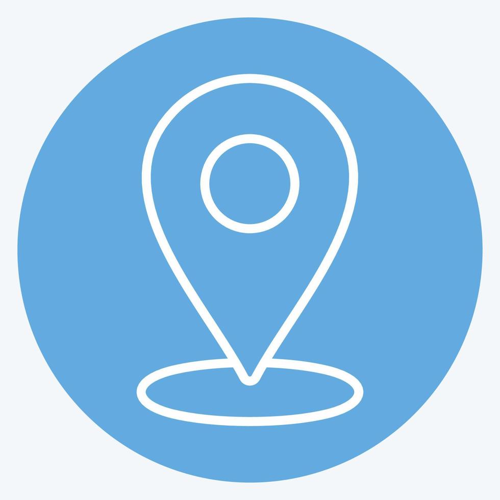 Icon Placeholder. suitable for Web Interface symbol. blue eyes style. simple design editable. design template vector. simple symbol illustration vector