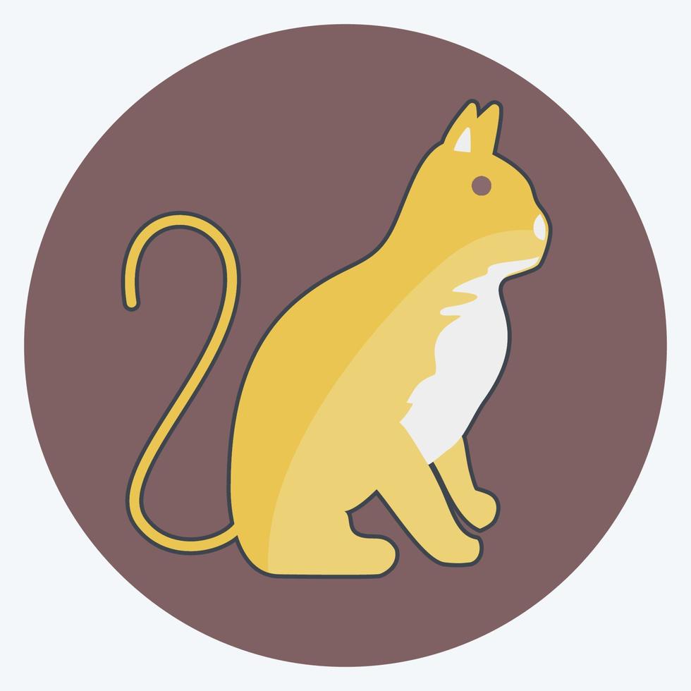 Icon Cat. suitable for animal symbol. flat style. simple design editable. design template vector. simple symbol illustration vector