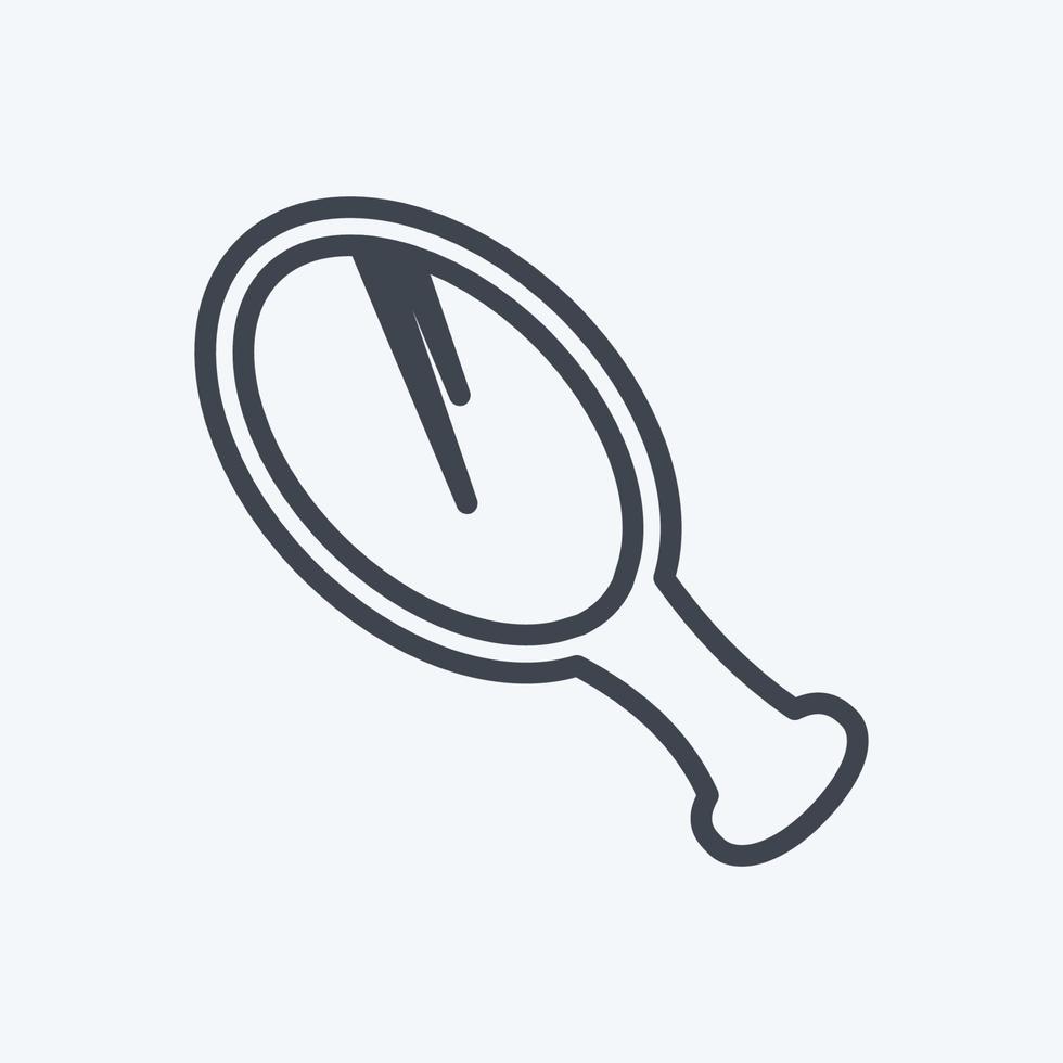 Icon Mirror. suitable for beauty care symbol. line style. simple design editable. design template vector. simple symbol illustration vector