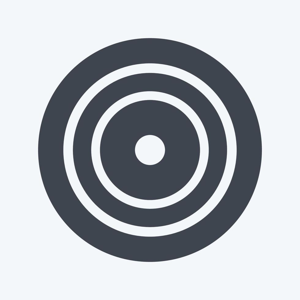 Icon Strategic Focus. suitable for Community symbol. glyph style. simple design editable. design template vector. simple symbol illustration vector