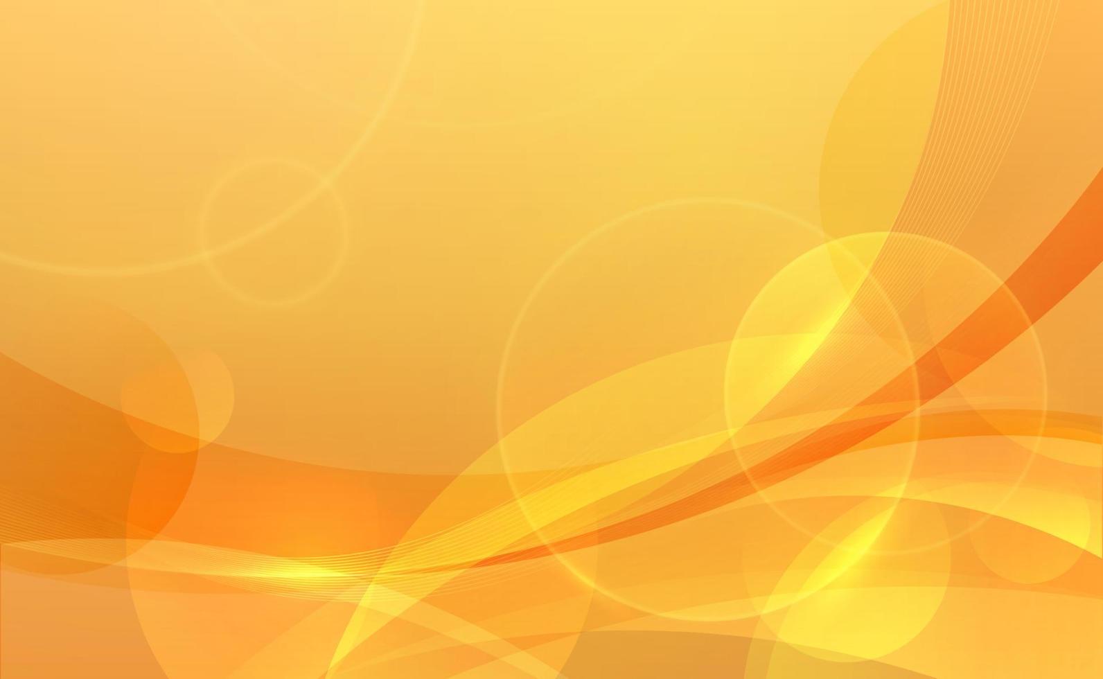 Abstract orange curve and light yellow with wave line on gradient background. Vector illustration