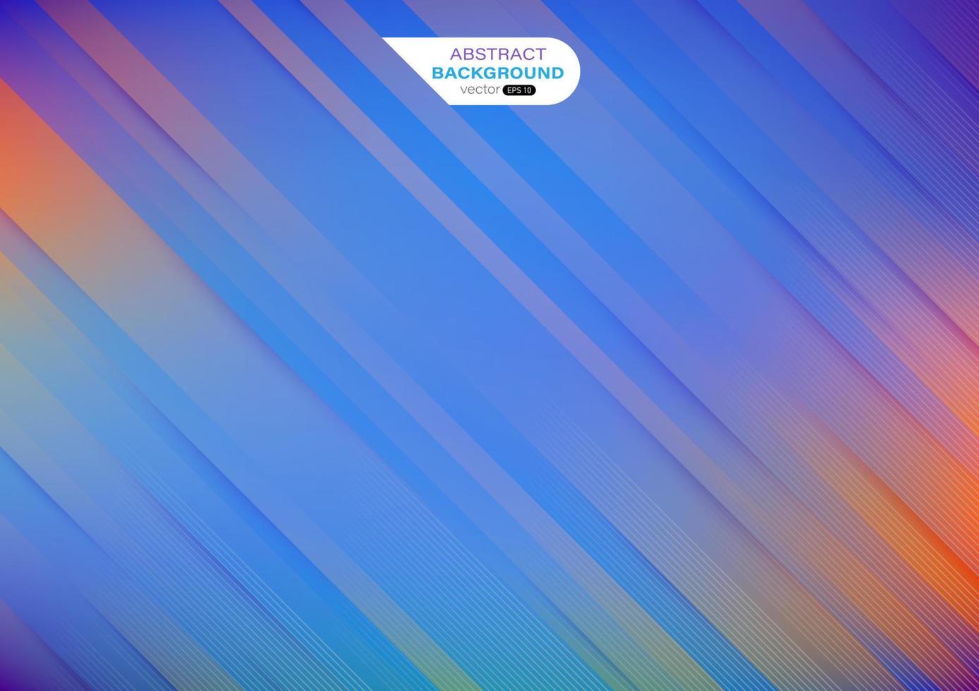 Geometric line colorful gradient abstract background with dynamic shadow and line strip vector illustration