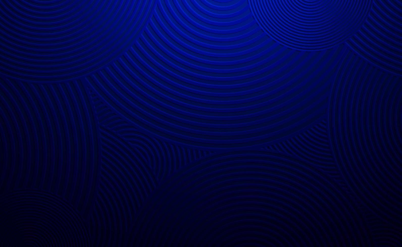 Abstract overlap circle pattern on dark blue background. Modern cover design. Advertising banner design. Vector illustration