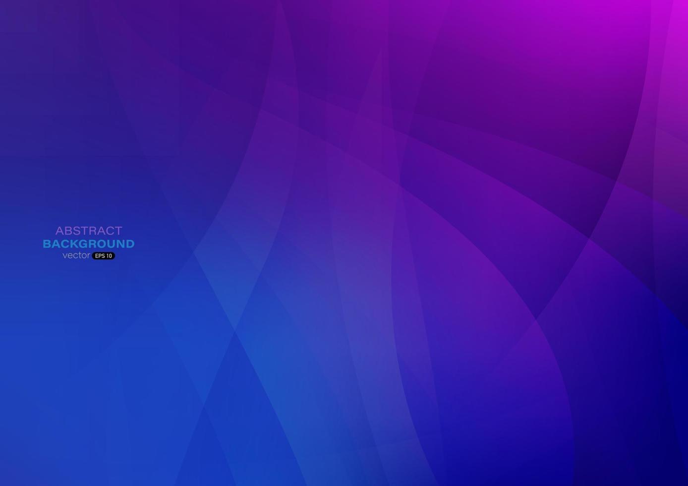 Abstract background with blue and purple gradient smooth curve light lines vector illustration