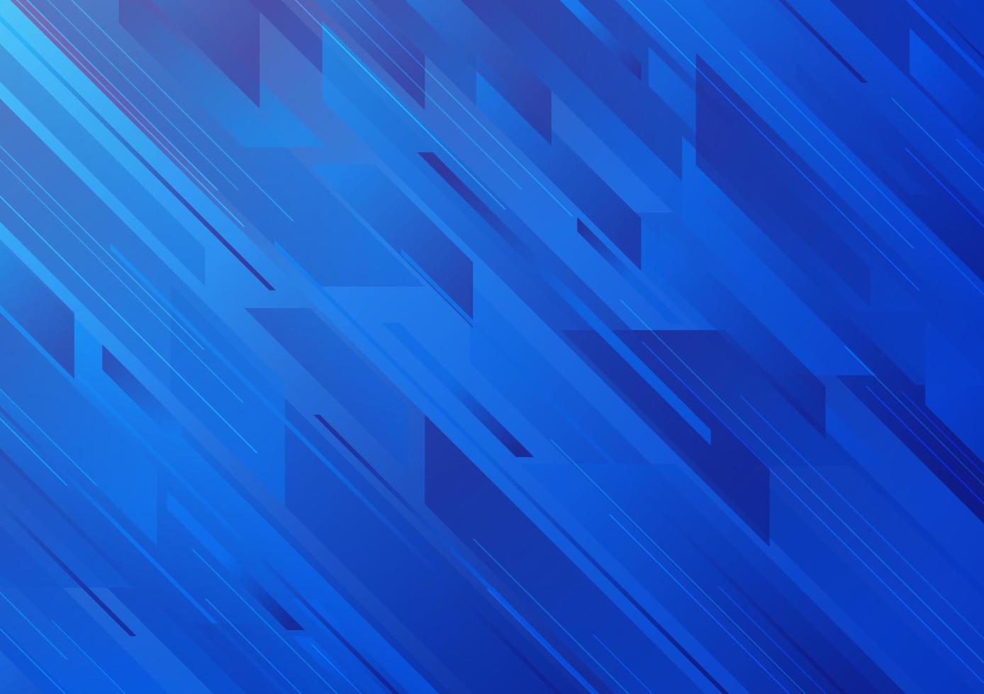 Geometric shape with line strip on blue gradient abstract background vector illustration