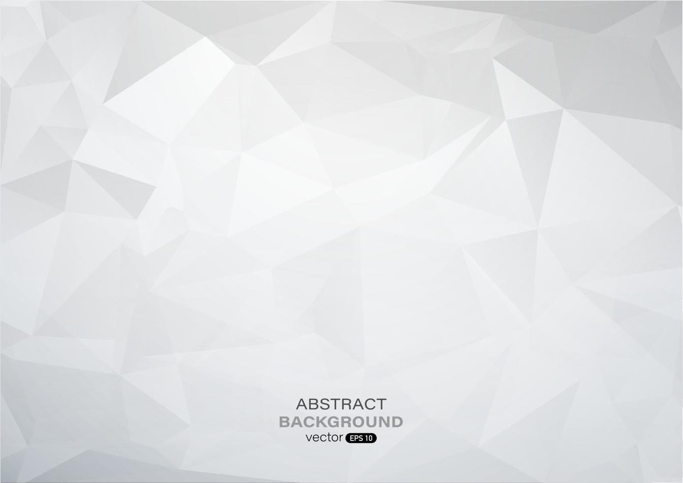 Elegant light gray geometric polygonal abstract background. Vector illustration