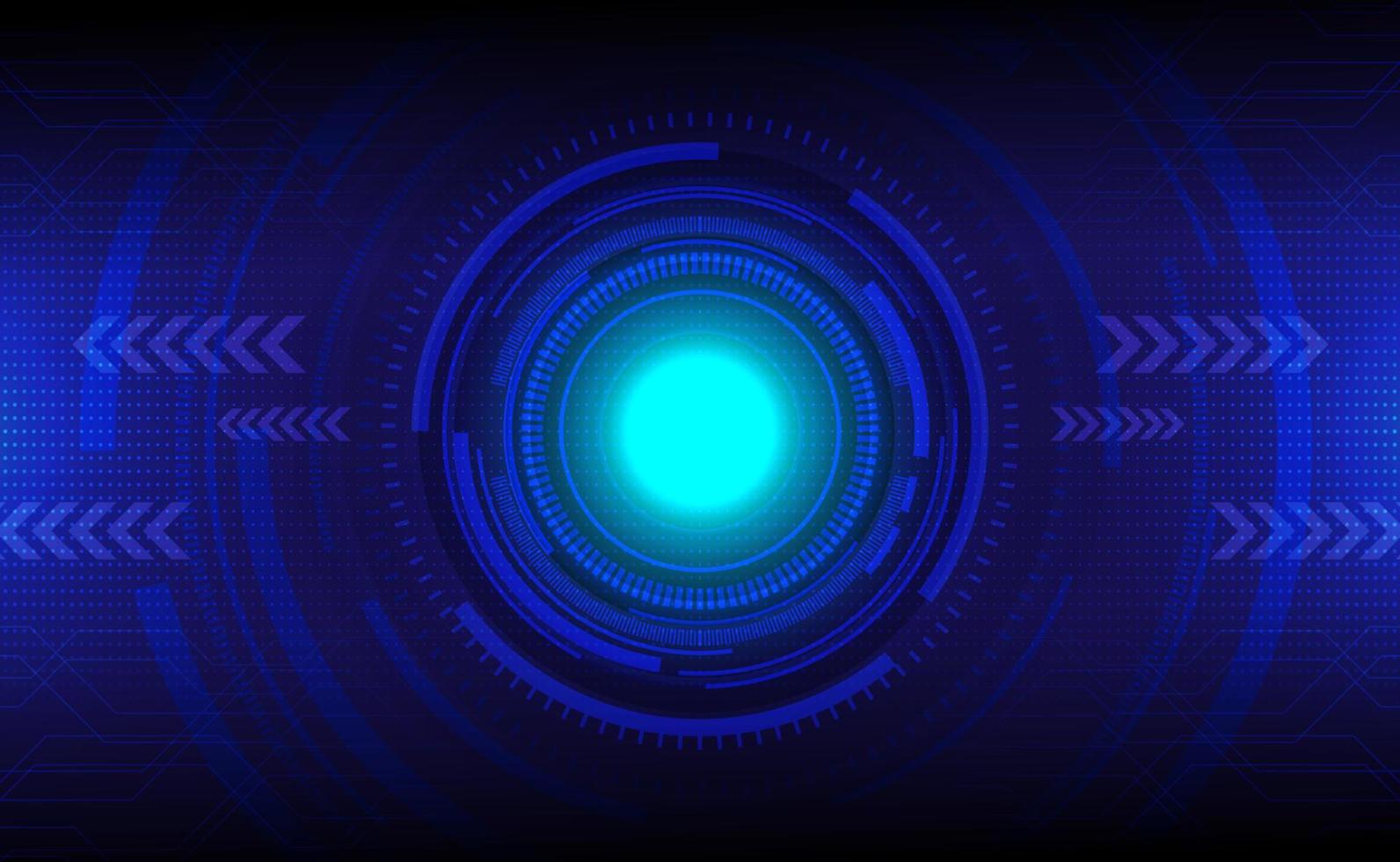 Abstract tech circle and technology background. Digital innovation concept. Vector illustration
