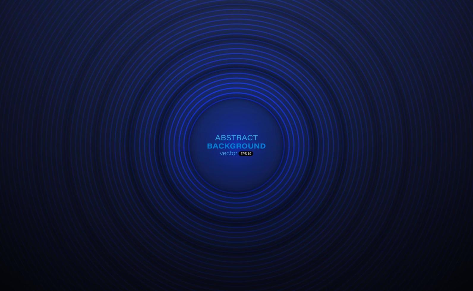 Dark blue background with circle stripes line. Modern graphic design element. Abstract background vector illustration