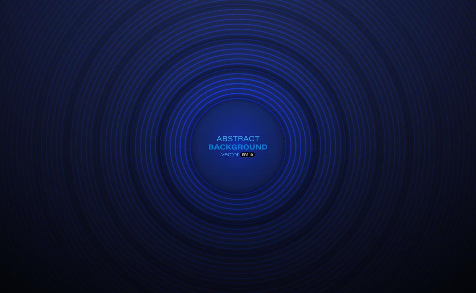 Dark blue background with circle stripes line. Modern graphic design element. Abstract background vector illustration