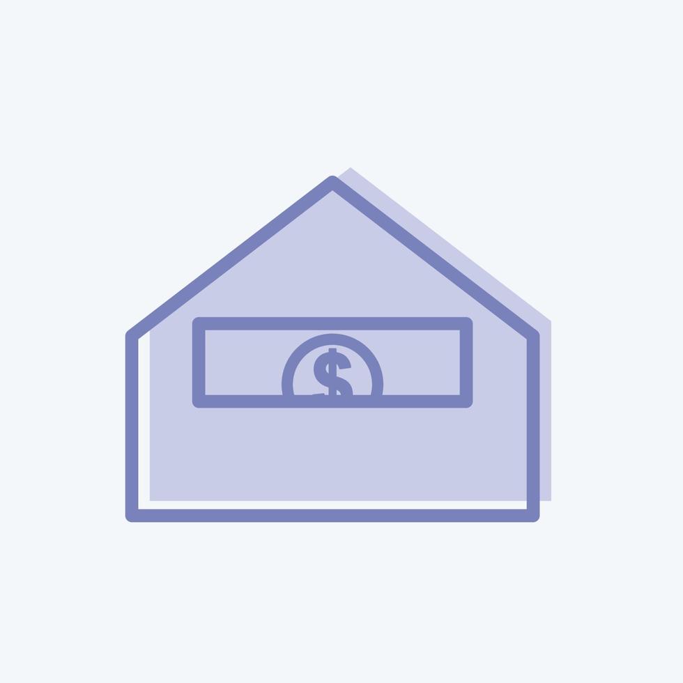 Icon Send Money. suitable for Education symbol. two tone style. simple design editable. design template vector. simple symbol illustration vector