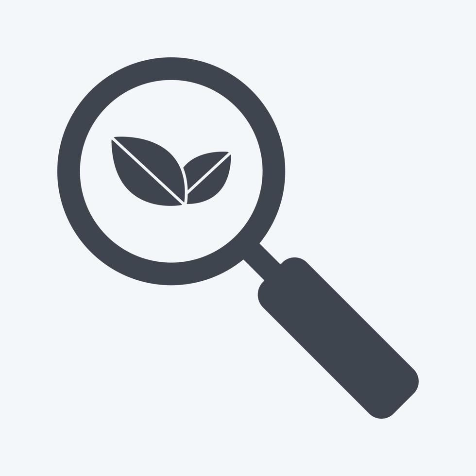 Icon Organic Search. suitable for IT Services symbol. glyph style. simple design editable. design template vector. simple symbol illustration vector