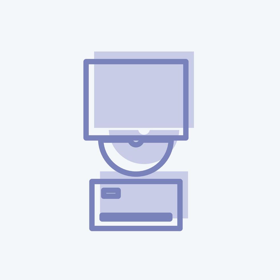 Icon Branding. suitable for digital web symbol. two tone style. simple design editable. design template vector. simple symbol illustration vector