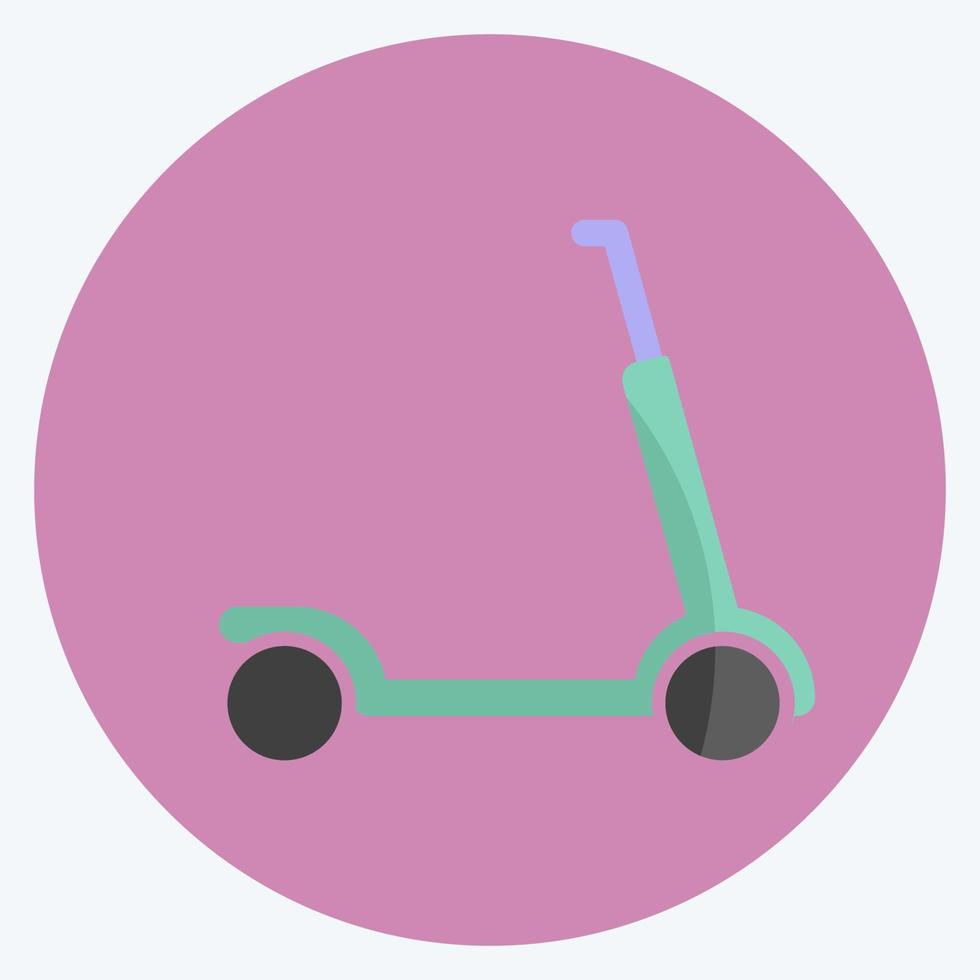 Icon Scootie. suitable for Toy symbol. flat style. simple design editable. design template vector. simple symbol illustration vector
