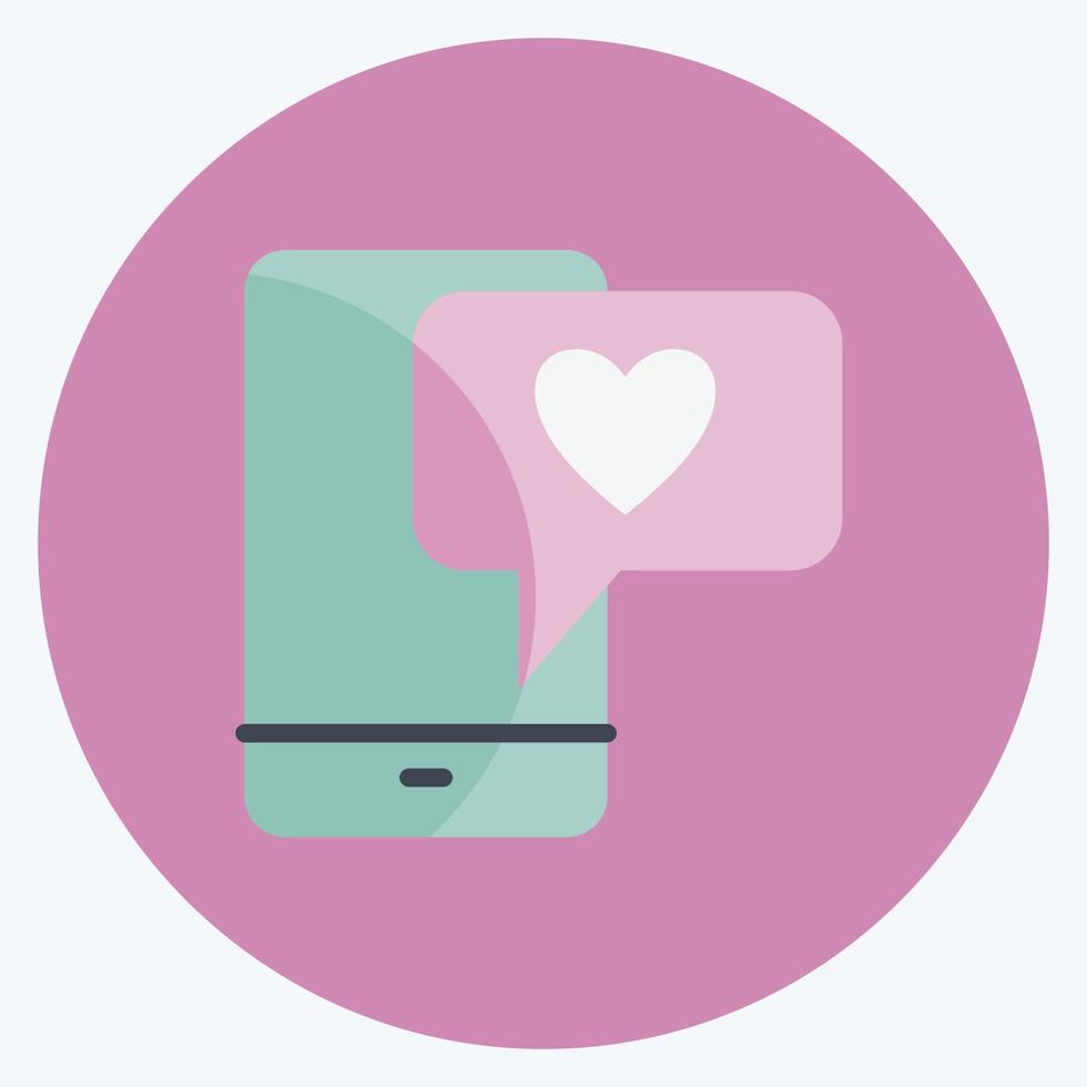 Icon Social Media. suitable for Feedback symbol. Flat Style. simple design editable. design template vector. simple symbol illustration vector