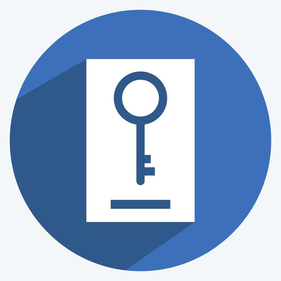 Icon Keywording. suitable for digital web symbol. long shadow style. simple design editable. design template vector. simple symbol illustration vector