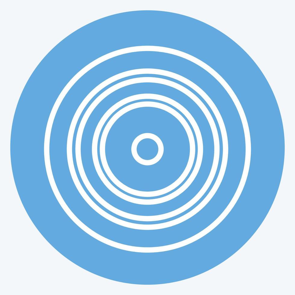 Icon Strategic Focus. suitable for Community symbol. blue eyes style. simple design editable. design template vector. simple symbol illustration vector