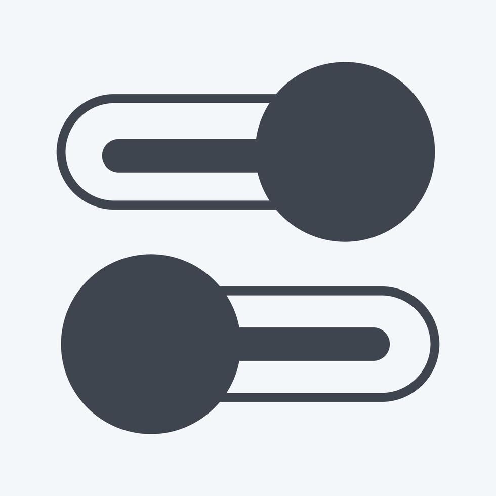 Icon Multiple Switches. suitable for web interface symbol. glyph style. simple design editable. design template vector. simple symbol illustration vector