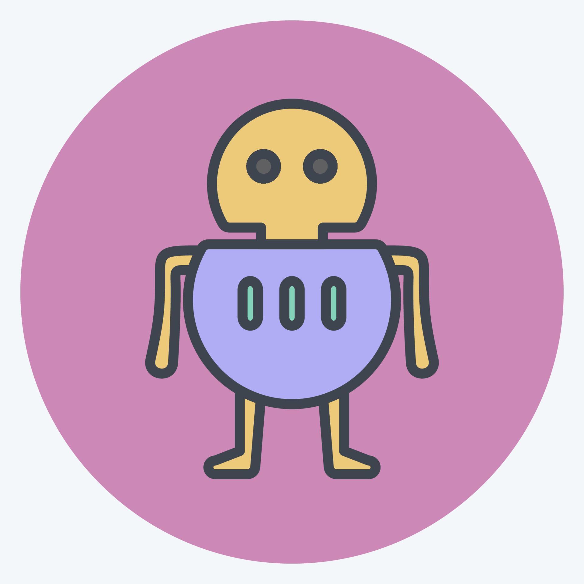 Icon Robot. suitable for Programming symbol. color mate style. simple ...