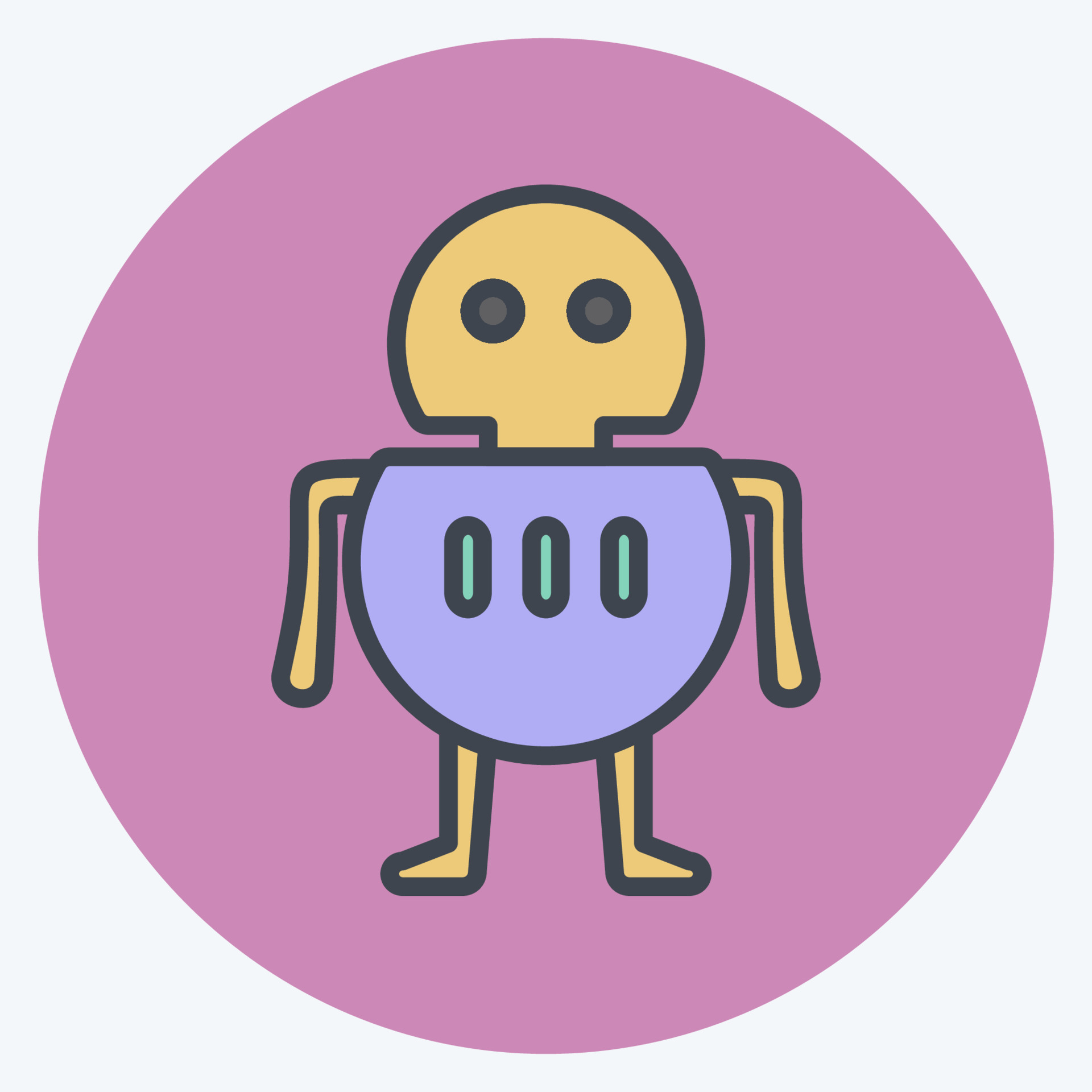 Icon Robot. suitable for Programming symbol. color mate style. simple ...
