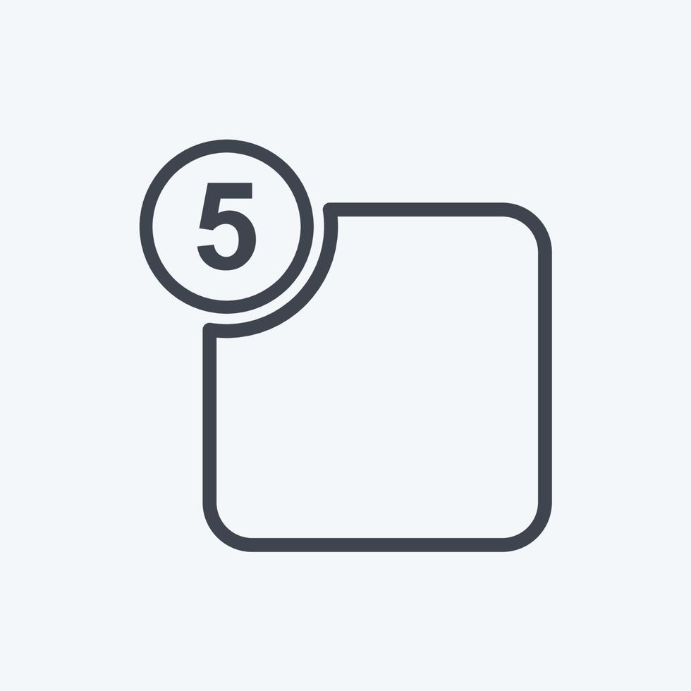 Icon Notification. suitable for web interface symbol. line style. simple design editable. design template vector. simple symbol illustration vector